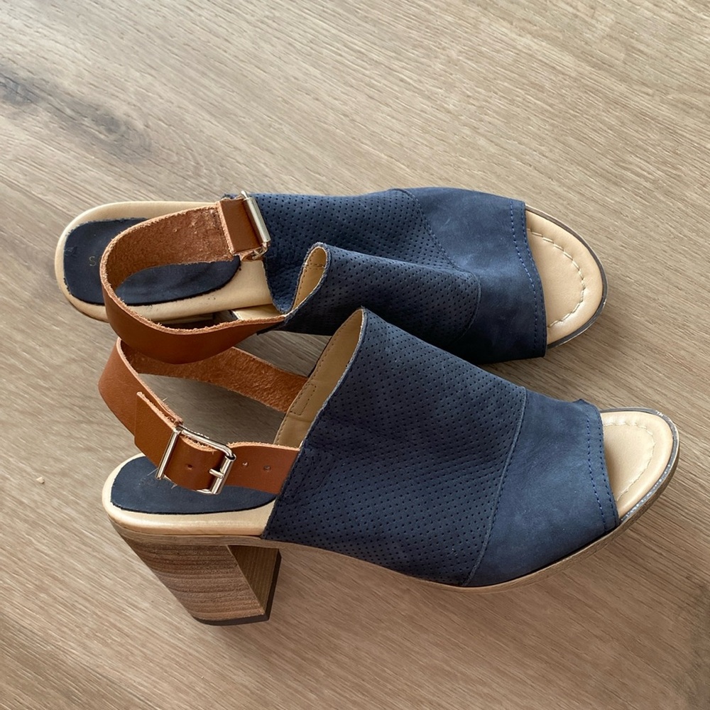 Made in Italy leather summer heels